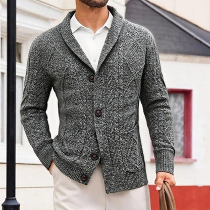 Cardigan Men's Sweater Jacket Long-sleeved Casual Men's Clothing
