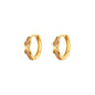 Exquisite Geometric Inlaid Zircon Earrings