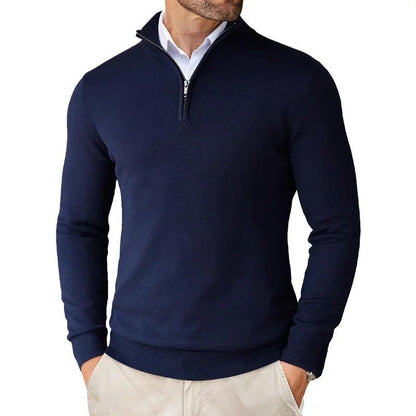 Autumn Men's Season Zipper Sweater Ultra-thin Lightweight