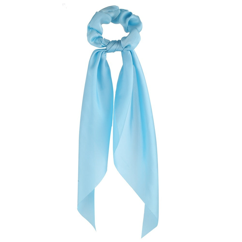 Small floral ponytail long streamer hair band