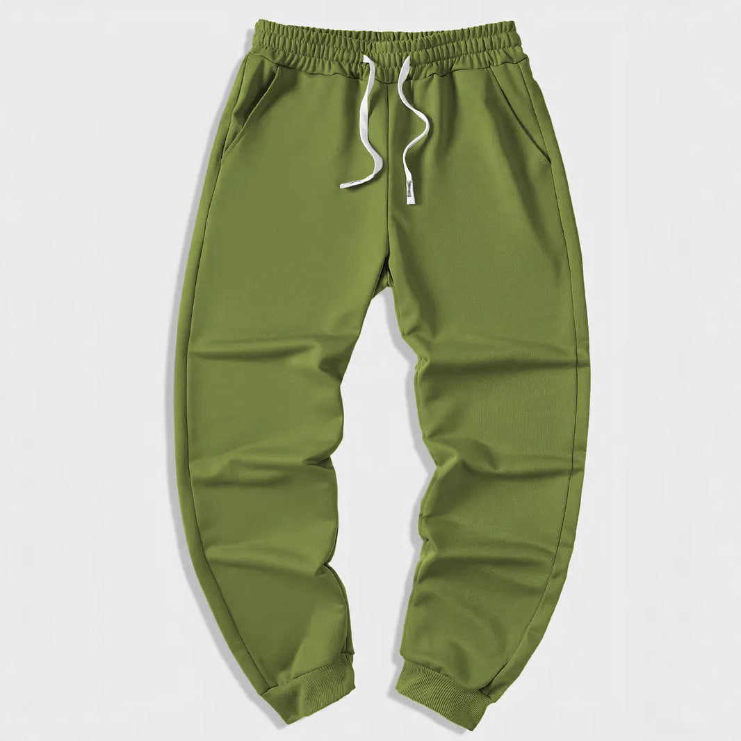 Women's Pure Color Tied Sports Trousers