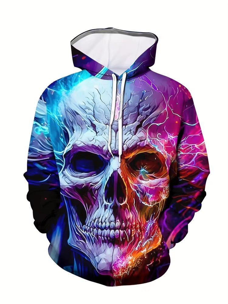 New Fashion Loose Printed Hoodie Men