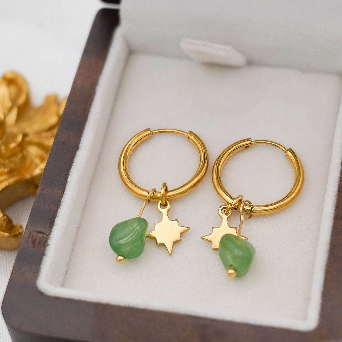 European And American New Amazonite Earrings Jewelry