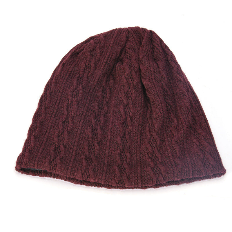 Men's Hat Winter Youth Warm Thickened Knitting Woolen Cap