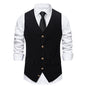 Autumn And Winter Suit Vest Man Retro European Single-breasted Casual
