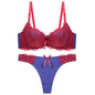 Underwear Push Up Lace Bra Adjustable Bra Set
