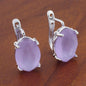 Romantic Retro 1014 Oval European And American Ear Clip