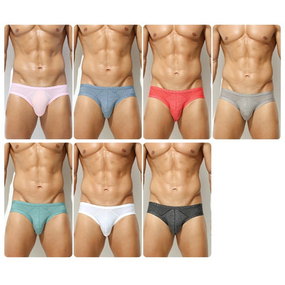 Sexy Back Hollow Men's Briefs Low Waist Sexy Three-dimensional