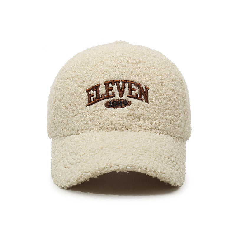Winter Lambskin Thickened Warm Baseball Cap