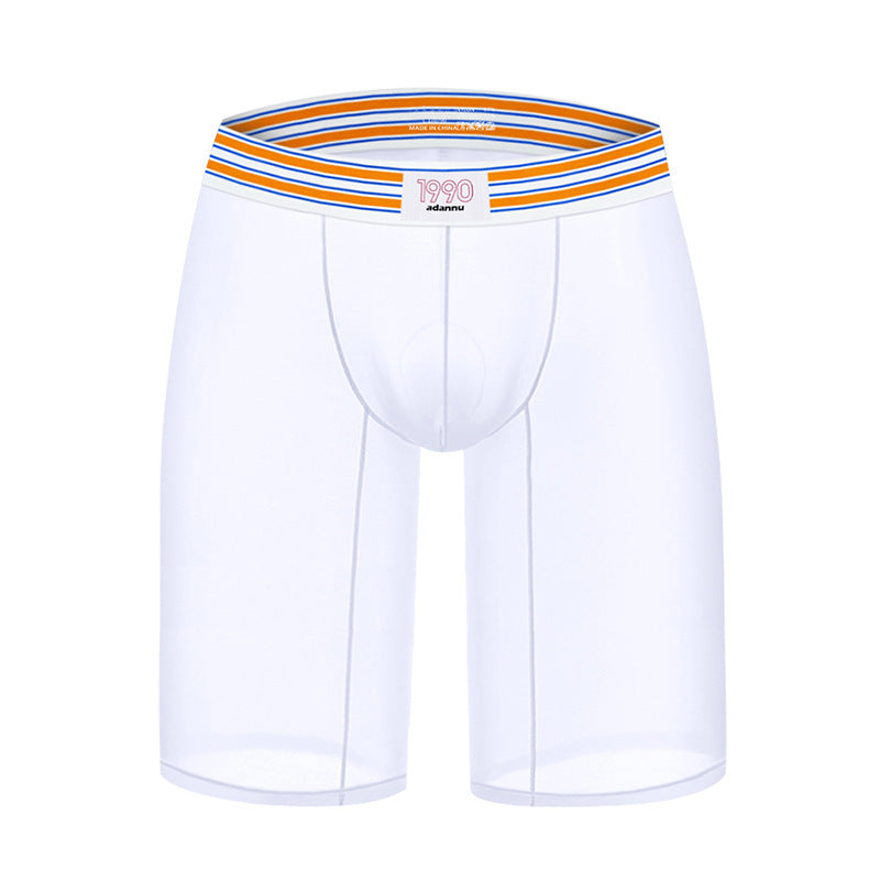 Men's Sexy Thread Cotton Fabric High Fork Low Waist Sports Hip Lifting