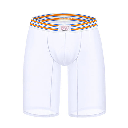 Men's Sexy Thread Cotton Fabric High Fork Low Waist Sports Hip Lifting