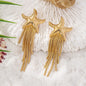 Creative Personality Holiday Ocean Style Starfish Tassel Earrings