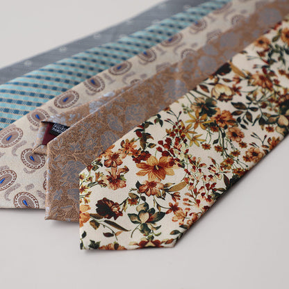 Korean Style Retro Light Color Hong Kong Style Tie