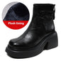 Autumn And Winter New Thick Bottom Chunky Heel Women's Ankle Boots