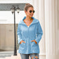 Women's Cinched Hoodie Outdoor Mountaineering Rain Jacket