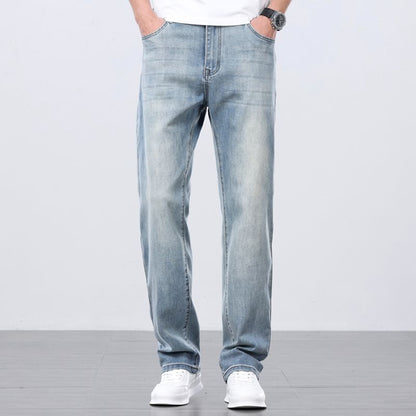 Loose Straight Summer Thin Men's Jeans