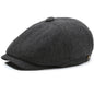 Herringbone Peaked Cap Middle-aged And Elderly Beret