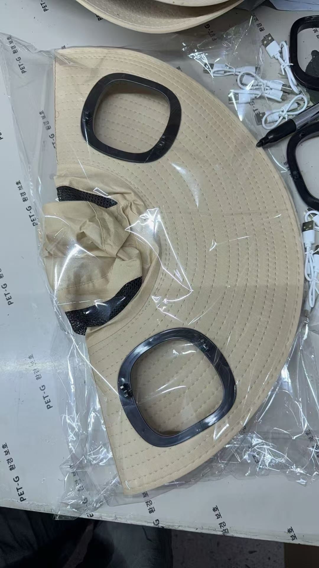 Men's Sun Shading Large Eave Sun Shading Solar Fan Cap