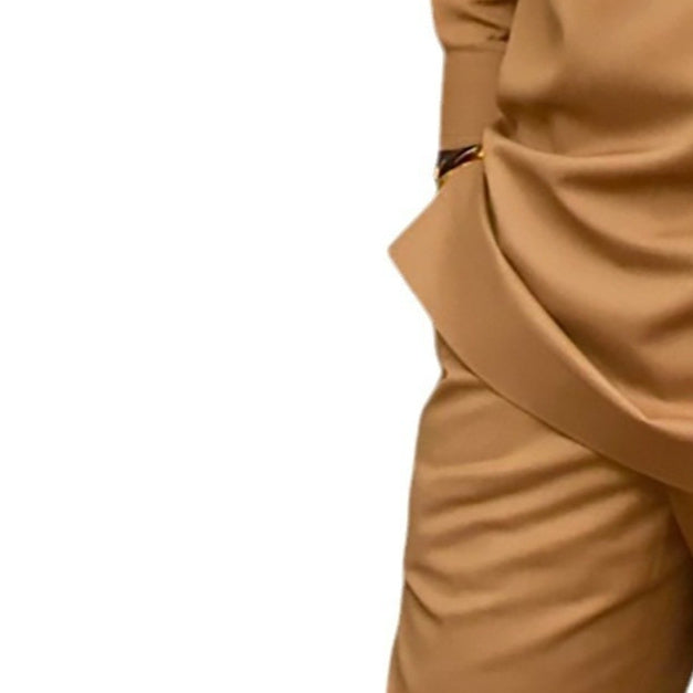 Yellow Patchwork Casual Loose Men Long-sleeve Suit