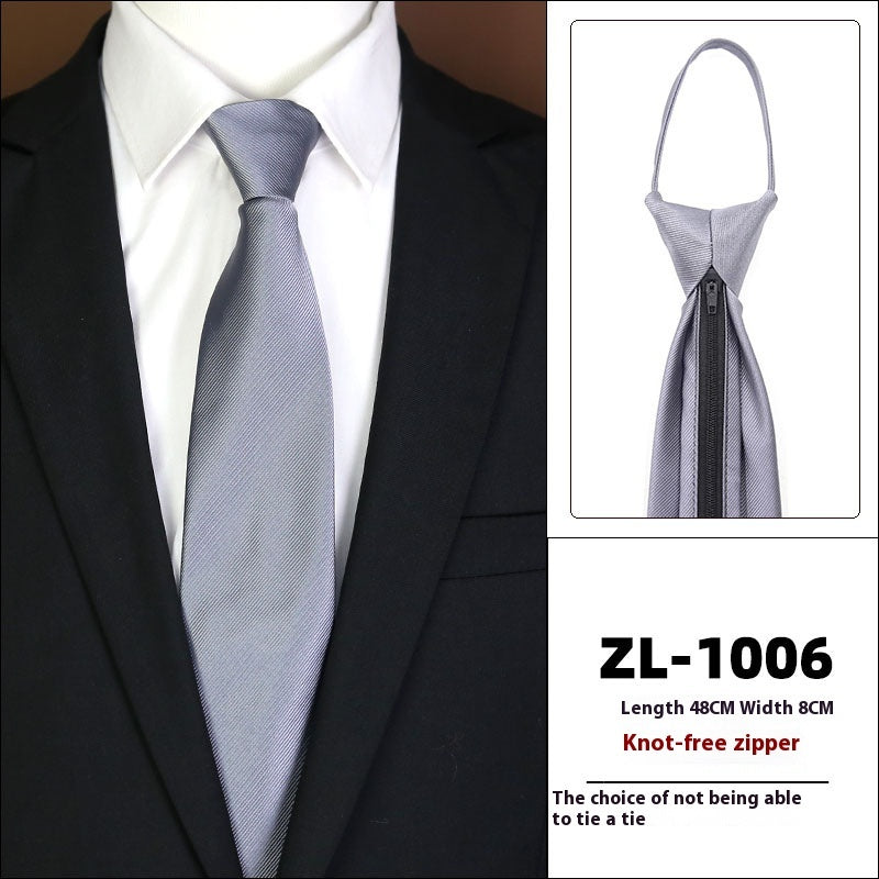Men's Formal Wear Business Zipper Tie-free