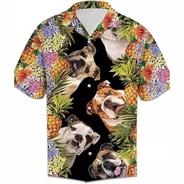 Seaside Vacation Style Loose Casual Shirt Male