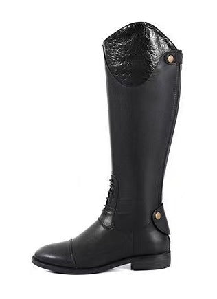 Autumn Winter Retro Below The Knee Irregular Riding Boots