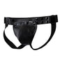 Men's Removable Big Bag Adjustable Leather Underpants
