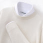 Men's Long Sleeve Pullover Business Casual Sweater Autumn And Winter Wild Thickened