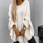 Winter Loose Batwing Sleeve Pullover Sweater Fashion Oversized Knitted Shawl Sweater Tops For Women Clothing