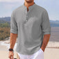 Men's Half Sleeve Polo Shirt Waffle Casual Loose