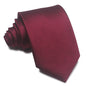 8CM Polyester Jacquard Striped Tie Men's Business Formal Red Black Blue