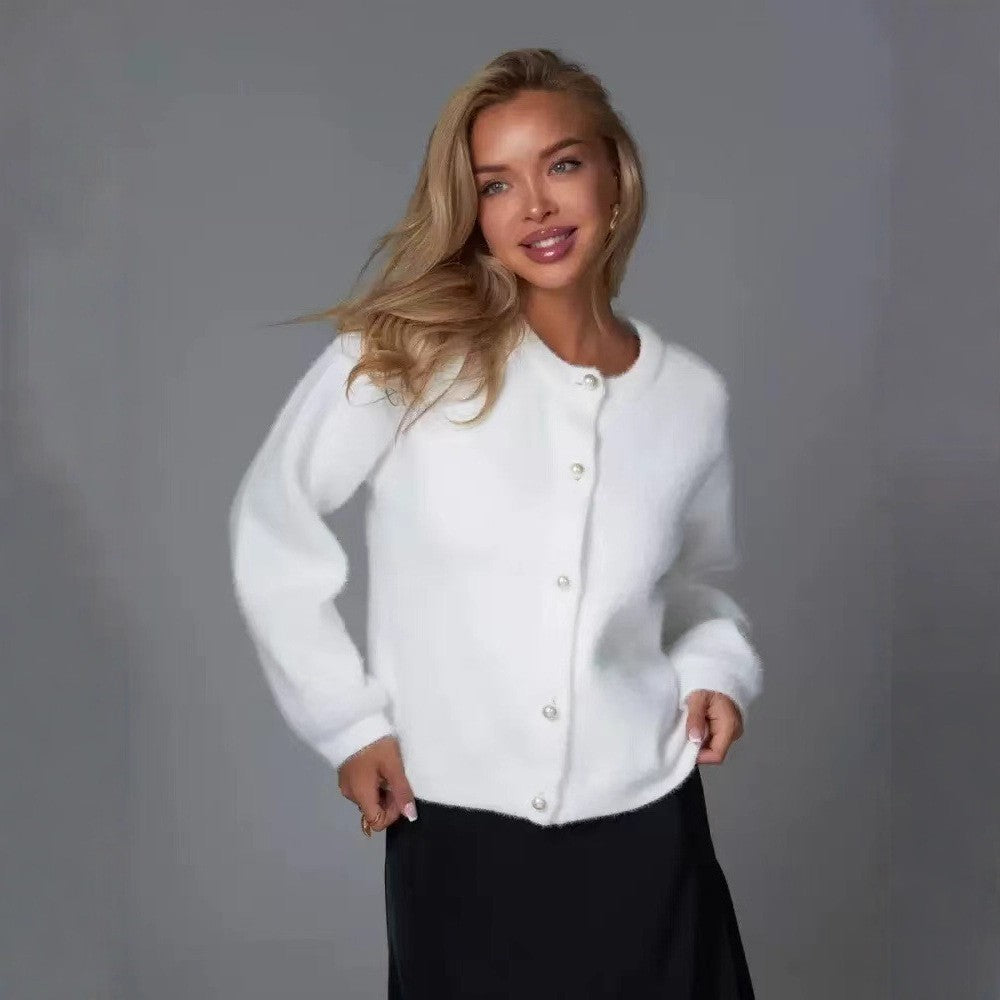 Soft Glutinous Versatile European And American Idle Style Knitted Coat
