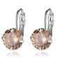 Single Zircon Colorful Ear Clip Simple Fashion Elegant European And American